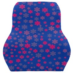 Bisexual Pride Tiny Scattered Flowers Pattern Car Seat Back Cushion  by VernenInk