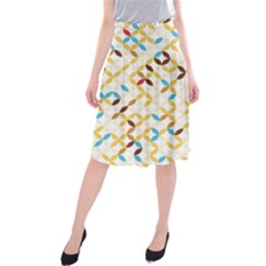 Tekstura-seamless-retro-pattern Midi Beach Skirt by Sobalvarro
