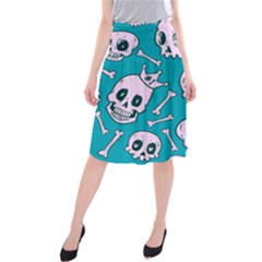 Skull Midi Beach Skirt by Sobalvarro