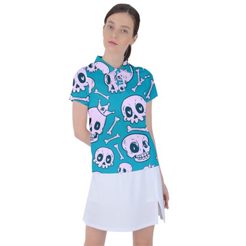 Skull Women s Polo Tee by Sobalvarro