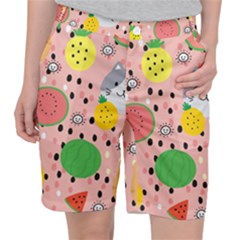 Cats And Fruits  Pocket Shorts by Sobalvarro