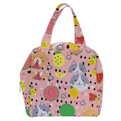 Cats And Fruits  Boxy Hand Bag by Sobalvarro