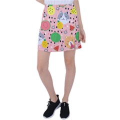 Cats And Fruits  Tennis Skirt by Sobalvarro