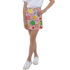Cats And Fruits  Kids  Tennis Skirt by Sobalvarro