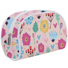 Tekstura-fon-tsvety-berries-flowers-pattern-seamless Makeup Case (large) by Sobalvarro