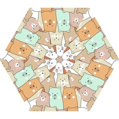 Colorful-baby-bear-cartoon-seamless-pattern Mini Folding Umbrellas by Sobalvarro