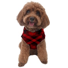 Red And Black Plaid Stripes Dog Sweater