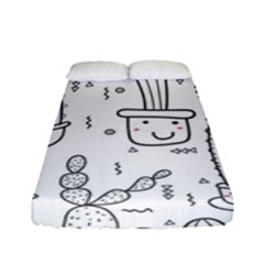 Cactus Fitted Sheet (full/ Double Size) by Sobalvarro