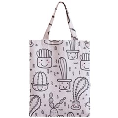 Cactus Zipper Classic Tote Bag by Sobalvarro