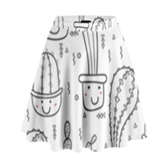 Cactus High Waist Skirt by Sobalvarro