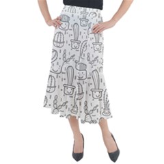 Cactus Midi Mermaid Skirt by Sobalvarro