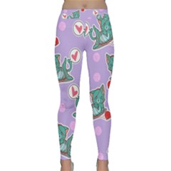 Playing Cats Classic Yoga Leggings by Sobalvarro