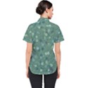 Green Color Polka Dots Pattern Women s Short Sleeve Shirt View2