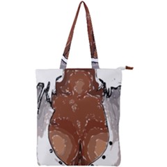 Sexy Boobs Breast Cleavage Woman Double Zip Up Tote Bag by HermanTelo