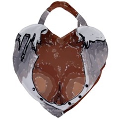 Sexy Boobs Breast Cleavage Woman Giant Heart Shaped Tote by HermanTelo