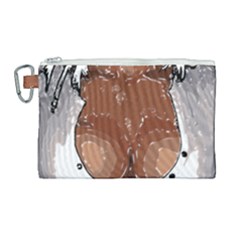 Sexy Boobs Breast Cleavage Woman Canvas Cosmetic Bag (large)