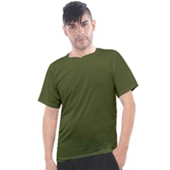Army Green Solid Color Men s Sport Top by SpinnyChairDesigns