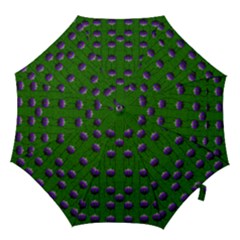 Power To The Big Flowers Festive Hook Handle Umbrellas (medium) by pepitasart