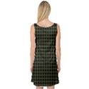 Army Green Black Buffalo Plaid Sleeveless Satin Nightdress View2