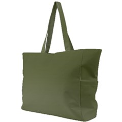 Army Green Color Ombre Simple Shoulder Bag by SpinnyChairDesigns