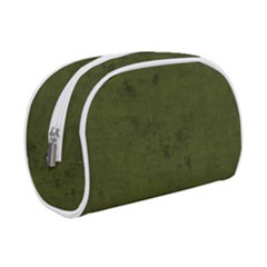 Army Green Color Grunge Makeup Case (small) by SpinnyChairDesigns
