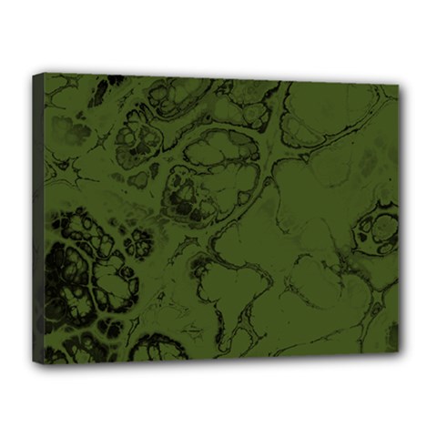 Amy Green Color Grunge Canvas 16  X 12  (stretched) by SpinnyChairDesigns