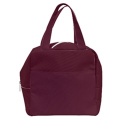 True Burgundy Color Boxy Hand Bag by SpinnyChairDesigns