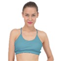 True Cadet Blue Teal Color Basic Training Sports Bra View1