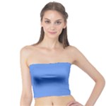 True Cornflower Blue Color Tube Top