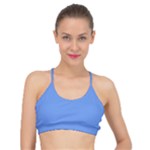 True Cornflower Blue Color Basic Training Sports Bra