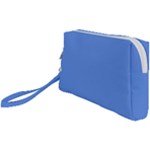 True Cornflower Blue Color Wristlet Pouch Bag (Small)