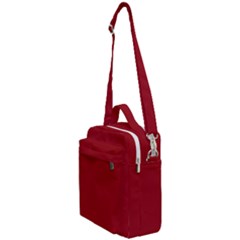 True Dark Red Color Crossbody Day Bag by SpinnyChairDesigns