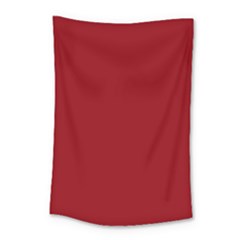 True Dark Red Color Small Tapestry by SpinnyChairDesigns