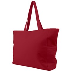 True Dark Red Color Simple Shoulder Bag by SpinnyChairDesigns