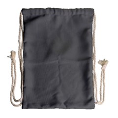 Dark Slate Grey Color Drawstring Bag (large)