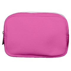 Hot Hollywood Pink Color Make Up Pouch (small) by SpinnyChairDesigns