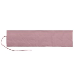 Baby Pink Color Roll Up Canvas Pencil Holder (l) by SpinnyChairDesigns