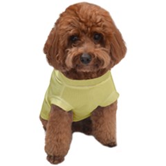 True Lemon Yellow Color Dog T-shirt by SpinnyChairDesigns