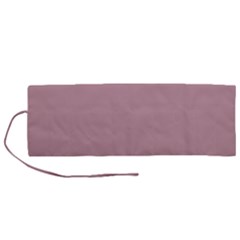 True Mauve Color Roll Up Canvas Pencil Holder (m) by SpinnyChairDesigns
