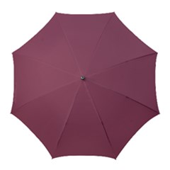 Dark Mauve Color Golf Umbrellas by SpinnyChairDesigns