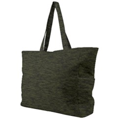 Army Green Color Textured Simple Shoulder Bag by SpinnyChairDesigns