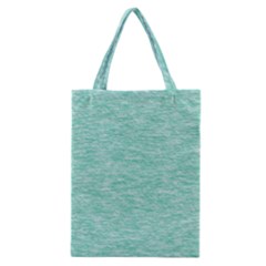 Biscay Green Texture  Classic Tote Bag by SpinnyChairDesigns