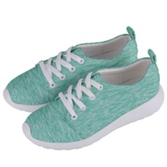 Biscay Green Texture  Women s Lightweight Sports Shoes by SpinnyChairDesigns