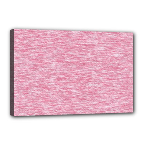Blush Pink Textured Canvas 18  X 12  (stretched) by SpinnyChairDesigns