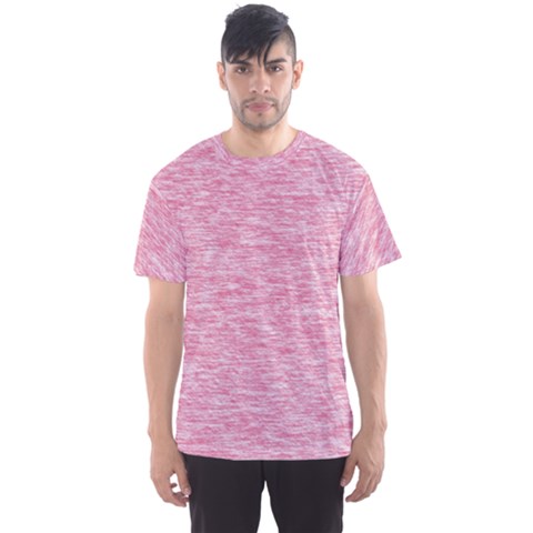 Blush Pink Textured Men s Sport Mesh Tee by SpinnyChairDesigns