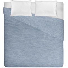 Faded Denim Blue Texture Duvet Cover Double Side (king Size) by SpinnyChairDesigns