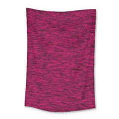 Fuschia Pink Texture Small Tapestry by SpinnyChairDesigns