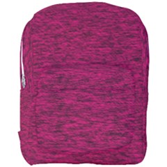 Fuschia Pink Texture Full Print Backpack by SpinnyChairDesigns