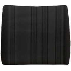 Pitch Black Color Stripes Seat Cushion by SpinnyChairDesigns