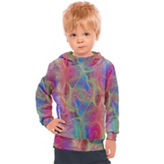 Boho Tie Dye Rainbow Kids  Hooded Pullover by SpinnyChairDesigns
